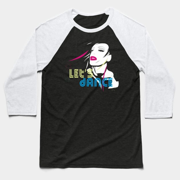 Dancing Girl Baseball T-Shirt by ilhnklv